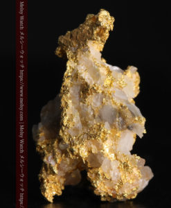 4.65gの石英と金の絡みの非常に美しい自然金-G0371-1