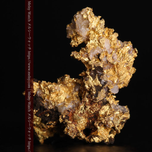1.71gの小さな石英などを含む個性的な形の自然金-G0384-1